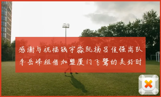 感谢与祝福钱宇淼阮杨吕佳强离队李岳峰租借加盟厦门飞鹭的美好时刻